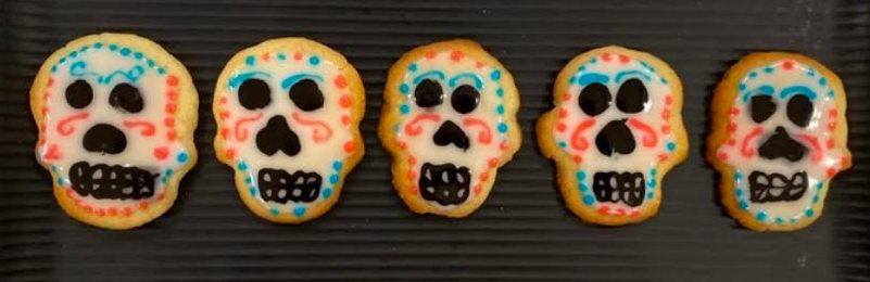 Sugar skull cookies
